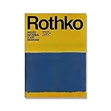 Berühmte Mark Rothko abstrakte mehrfarbige Ausstellungswandbilder, nordische Poster und Drucke, rahmenlose Leinwandbilder A13 70x100