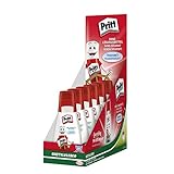 Pritt PAKC2 Bastelkleber, transparent trocknender Alleskleber für Zuhause, Schule oder Büro, weißer Bastelkleber für Kinder, 6-er Pack (6x100g)