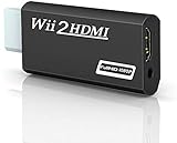 Wii zu HDMI Adapter,GANA Wii to HDMI 720/1080P HD Converter Adapter mit 3,5mm Audioausgang Wii zu HDMI Konverter für Wii Monitor Beamer F