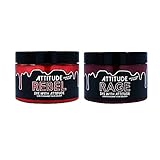 Attitude Haarfarbe - Vegan Semi Permanent Hair Color - Haartönung mit Conditioner - SEEING RED Duo Kombi S
