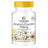 Acetyl-L-Carnitin Kapseln - 750mg - hochdosiert - vegan - 120 Kap