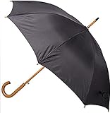 Klassischer Regenschirm Golf Regenschirm Extra Schutz Mode Sonnenschirm Leichter gebogener Holzgriff Garten Picknick Regenschirm Automatisch ö