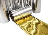 Thermotransferfolie Super Gold Metallic 150mm x 100m Schleifendruck Floristik Druck