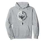 Eule mit Triple Moon und Schlangen Symbole der Hekate Pullover H