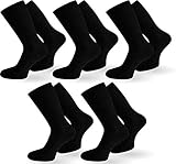 normani 10 Paar Diabetiker Gesundheitssocken Herren Socken ohne Gummi Farbe Schwarz Größe 48/50