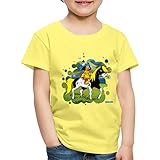 Spreadshirt Yakari Indianer Reitet Aus Auf Pferd Kleiner Donner Kinder Premium T-Shirt, 110-116, Gelb