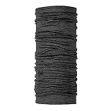 Buff Erwachsene Multifunktionstuch Merino Solid, Grey, one S