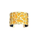 Les Georgettes - Bundle - Armreif in Gold 40mm Girafe Giraffe inkl. Ledereinsatz Sun/M