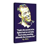 Leinwandposter mit berühmten Zitaten von Tony Robbins 4, für Schlafzimmer, Dekoration, Sport, Landschaft, Büro, Raumdekoration, Geschenk, Rahmen, 40 x 60
