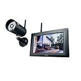ABUS OneLook Videoüberwachungsset PPDF16000 - 1080p Funk-Außenkamera mit 7' Farbmonitor - für Innen- und Außenbereiche - 80023