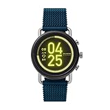 Skagen Herren Touchscreen Smartwatch Falster Edelstahl Silikon blau, SKT5203