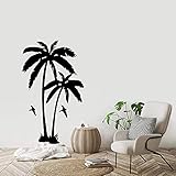 Kokospalme Pflanze Wandaufkleber Vinyl Palme Wandtattoo Kindergarten Kunst Aufkleber Wandaufkleber Wandbild A2 43x71