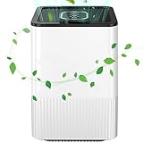 Luftreiniger Allergie mit Ionisator und H13-HEPA&Aktivkohlefilter 4-Schicht-Filtration Air Purifier mit LED Nachtlicht und 1/4/8 Timing-Off-Funktion für Allergiker,Raucher,Asthma,Haare,Pollen,Staub