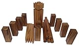 LOGOPLAY Kubb - Wikingerspiel - aus edlem harten Samena Holz - mit Trageb