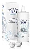 AQUA lens Kontaktlinsen Fluessigkeit (360 ml + Behälter) - Premium All-in-One Kombilösung für weiche Kontaktlinsen mit HPMC