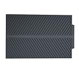 Abtropfmatte aus Silikon，Extra Große Hitzebeständig und rutschfest Abtropfgitter,Gummimatte zum Trocknen von Geschirr und Gläsern (39 * 25CM, Grau)