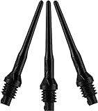 VIPER 2BA Tufflex Tips II Dartspitzen mit weicher Spitze, Schwarz, 250 Stück