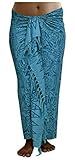 ca.100 Modelle im Shop Sarong Strandtuch Pareo Wickelrock Loop blau Sar39