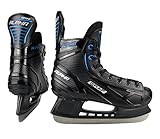 Schlittschuhe Alpha GRAF Erwachsene Senior Freizeit Hobby Eishockey schwarz/blau Unisex Ice Skates (43)