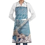 Lewiuzr Kochschürze Küchenschürze, Fischernetz Belastbar & Einfach Zu Reinigen Perfekt Auch Als Grillschürze Und Backschü
