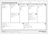 Business Model Canvas (Poster/Board), Strategie- und Innovation, praktisch unzerstörbares PVC (410g/m²) und wiederverwendbar mit Stattys Notes, in der Größe (119 x 84 cm - DIN A0), auf Eng