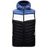 KXZD Herren Weste Steppweste Outdoor Weste Ärmellose Jacke Herrenweste Outdoor Funktionsweste Daunenweste Outdoor Weste Winterweste Übergangsjacke Warm Gefüttert Komfortable All-Match-W