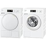 Miele TSB 143 WP Wärmepumpentrockner / 7kg Schontrommel / 24h Startvorwahl/Trommelbeleuchtung / 11 Programmen/PerfectDry & WSA 013 WCS Active Frontlader Waschmaschine / 7 kg S