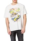 Wrangler Mens CAR Tee T-Shirt, Off White, L
