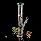 REANICE Eisbong Glas Wasser Percolator Vork¨¹hler 14.4mm 31cm Wasserpfeife Chillum Bong