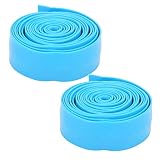 VGEBY Yoga-Gummibänder, 2 Stück/Set 2,5 m Übungssport-Widerstandsband-Expander, professioneller Stretching-Gurt für Ober- und Unterkörper- und Kernübungen, Physiotherapie, Unterpilates(Blau)