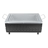 zcyg BBQ Grill, japanischer Keramik Hibachi BBQ Tischgrill Yakitori Barbecue Holzkohlegrill 40