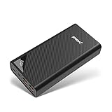 JVGoal 30000mAh Powerbank Tragbares Externe Handyakkus Riesige Kapazität Hochgeschwindigkeit 4 USB-Anschlüsse Externer Akku mit LCD-Digitalanzeige Kompatibel mit Smartphone, Tab