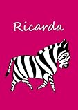 Ricarda: individualisiertes Malbuch / Notizbuch / Tagebuch - Zebra - A4 - blank