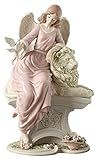 WQQLQX Statue Schöner Engel und Löwe Kunst Skulptur Figur Figur Keramik Statue Handwerk Desktop Dekoration Home Schmuck Zubehör Geschenksammlung Figuren Skulp