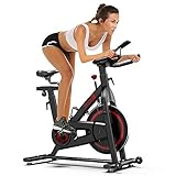 Dripex Heimtrainer Fahrrad, 13 kg Schwungrad höhenverstellbarer Hometrainer mit Magnetwiderstandseinstellung, LCD-Anzeige, Flasche- und Tabletshalter, Benutzergewicht bis 120kg (Schwarz)