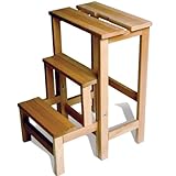 Radius Leiter Buche Natur Trittleiter ausklappbar Höhe 60