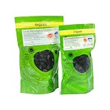 Schwarze ORGANIC Oliven THROUMBA – natürliche BIO ROSINE aus Insel THASSOS - Paket 2x500g