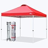 MasterCanopy Pop-up-Überdachungszelt Faltpavillon mit Entlüftung Outdoor Baldachin Einfache Einrichtung, 2,5 x 2,5 m, R