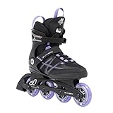 K2 Skate Alexis 80 PRO Damen Inline Skates — Black - Lavendar — 30G0213