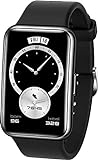 HUAWEI WATCH FIT Elegant Smartwatch, 1,64 Zoll AMOLED-Display, Persönlicher Coach, 10 Tage Akkulaufzeit, GPS, 5ATM, Herzfrequenzmessung - Exklusiv auf Amazon: 30 Monate Herstellergarantie, Schw