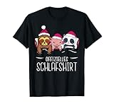 Offizielles Schlaf Panda mit Faultier Schlafanzug Pyjama T-S