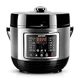 Multikocher 2in1, REDMOND RMC-PM400 (Russisch), Elektrischer Schnellkochtopf 5 L inkl. Rezeptbuch, 13 Automatische Kochprogramme (Dampfgaren, Anbraten, Backen, Express, Slow Cooker) Multivark