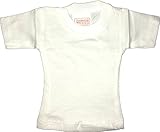Amfashion (R Mini T-Shirt, weiß, 100% Baumwolle, Spaß-Artikel, Werbeartikel zum Veredeln und zum Bedrucken - Mini T-Shirt für Flaschen (1)