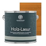 Lignocolor® Holzlasur (2,5L Eiche) Holzschutzlasur für Außen & Innen Wasserbasis – Andere Farbtöne verfügb