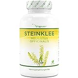 Steinklee Kapseln - 240 Kapseln - Hochdosiert mit 1000mg Steinkleekrautpulver pro Tagesportion - Echter gelber melilotus officinalis - Vegan - Hochdosiert - Laborgeprü