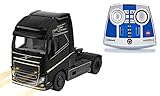 siku 6737, Volvo FH16 LKW, Inkl. Fernsteuermodul, 1:32, Metall/Kunststoff, Schwarz, Ferngesteuert, Steuerung mit App via Bluetooth mög