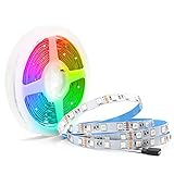 Arotelicht 12V 5M RGB 300 LEDs 5050SMD LED Leiste Strip Stripe Band Streifen Lichtleiste Lichterkette Lichter，RGB 12V 60LEDs/M (RGB, Nur 5M Strip, IP20)