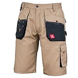 Urgent URG Berfus Kurz Hose Arbeitshose Sommer C 48, Khaki/Schw