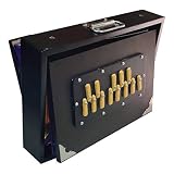 Shruti Box, Surpeti Klassik Abzweigdose aus Teakholz 440 Hz mit 13 langlebigen Anschlagpuffern schw