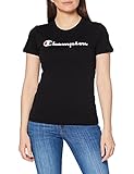 Champion Damen - Classic Logo T-Shirt - Schwarz, XL